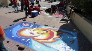 Chalk paintings El Paso
