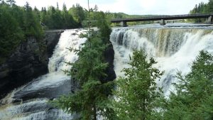 Downstream from Kakabeka Falls near Thunder Bay 
