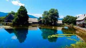 Mill near Gacka River on bike route