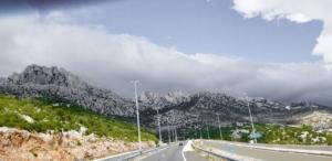 Driving across the mountains, Northern Croatia