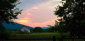 Sunset from RV in Croatia
