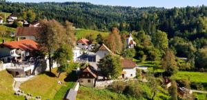 View from Predjama Castle, Slovenia