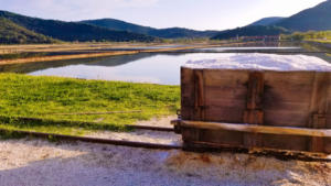 Salt pan Ston Croatia