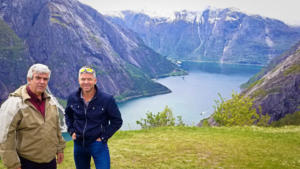 Mike & Helge in Eidfjord, Norway
