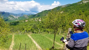 Bike ride near Lake Skadar, Montenegro