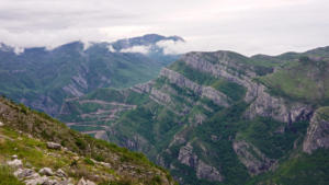 Lovely roads on Panoramic route, nr Podgorica, Montenegro