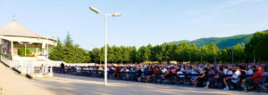 Catholic pilgrimage, outdoor mass, Bosnia