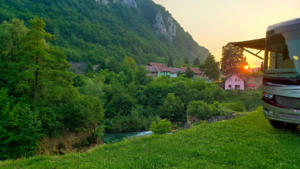 Great campsite in town, Jajce, Bosnia and Herzegovina