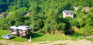 Camping at Jajce Youth Hostel