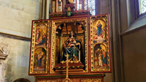 Beautiful triptych in Zagreb, Croatia