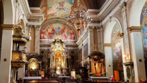 The Franciscan Church in Ljubljana Slovenia