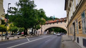 Road built through house in Ljubljana Slovenia