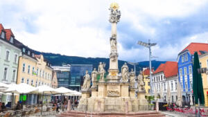 Leoben, Austria. Not enough people for mid-August.