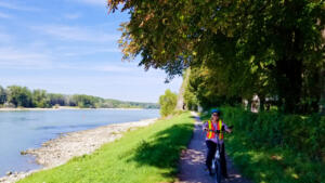 Riding along the Danube in Austria