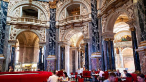 Cafe inside Vienna's lovely art museum Kunsthistorisches Museum