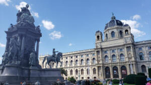 Maria Theresa Platz with gorgeous art museum on left