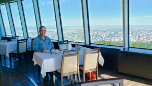 Revolving restaurant in Bratislava TV Tower