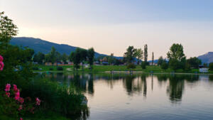 Our RV roof is actually in this picture as we camp in Slovakia