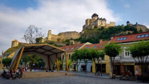 Castle overlooking Trencin, Slovakia