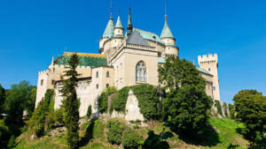 Beautiful looking castle in Bojnice, Slovakia