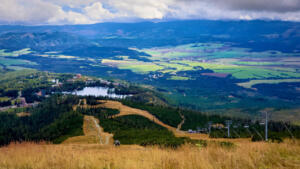 View from cable car at Štrbské Pleso, Slovakia