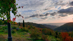 Rural Istria - taken from the hill top village of Oprtalj, Croatia