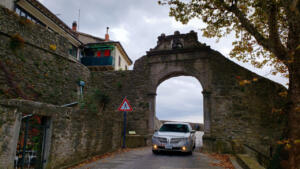 Leaving Buzet, Istria, Croatia