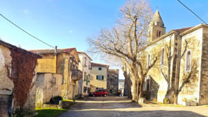 Sovinjak, a village high on a ridge
