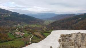 View from Pietrapelosa Castle near Buzet, Istria, Croatia