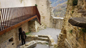 High tech suit of armour in Pietrapelosa Castle