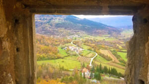 View from Pietrapelosa Castle near Buzet, Istria, Croatia