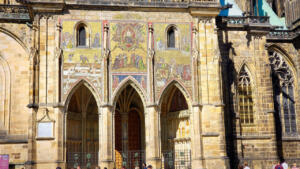 Beautiful St. Vitus Cathedral in Prague Castle complex, Czechia