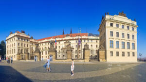 Hradčany Square, entrance to Prague Castle complex