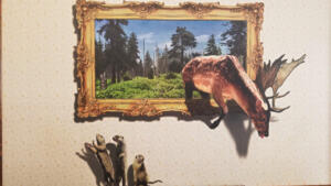 Flat pictures look very 3D in the Illusion Art Museum in Prague