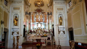 Silver Altar in Svatá Hora, pilgrimage site in Příbram, CZ