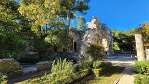 Ruins of a temple in Nîmes, France