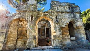 Ruins of a temple in Nîmes, France