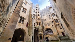 Tarascon Castle decorated for Halloween, France