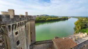 Tarascon Castle overlooking the Rhône River, France