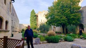 Tarascon Castle decorated for Halloween, France