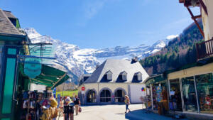 Town of Gavarnie in the Pyrenees near the Spanish border in France