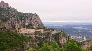 Montserrat Monastery in Spain with its gorgeous view