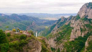 Gorgeous views from the Montserrat Monastery, Spain