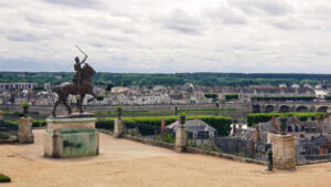 Joan of Arc Statue overlooking Blois, France