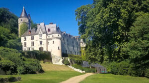 Surprise view on bike ride. Château de Chissay near Bloise