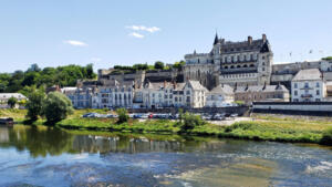 Great view of  the Château Royal d'Amboise, France