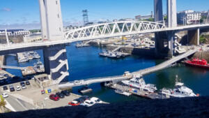 Mike's bridge in Brest, France