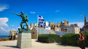 Canadian ties in Saint Malo, France home of Jacques Cartier.  Place du Québec
