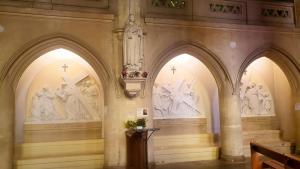 Unusual but very good Stations of the Cross in Arras, France