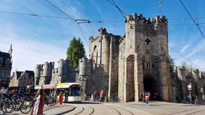 Medieval castle in centre of Ghent, Belgium